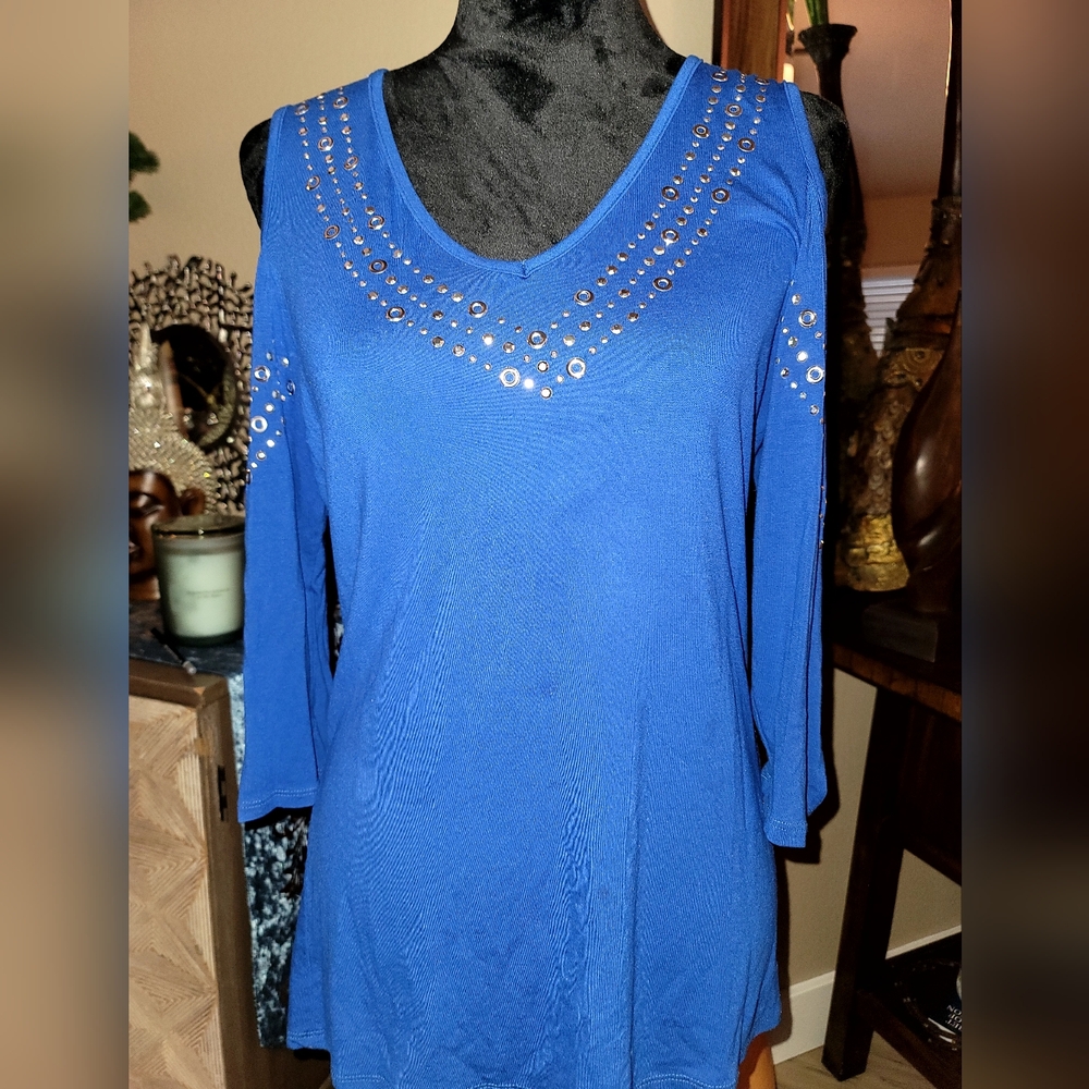 Blue top by Only Nine Boutique  Style size S